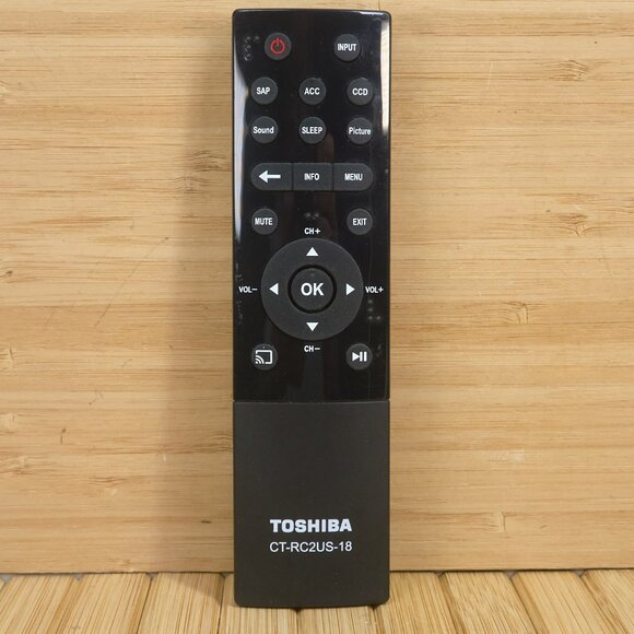 CT-RC2US-18 Original Remote Control for Toshiba TV 43L511U18 55L711U18 50L711U18 - Picture 1 of 5